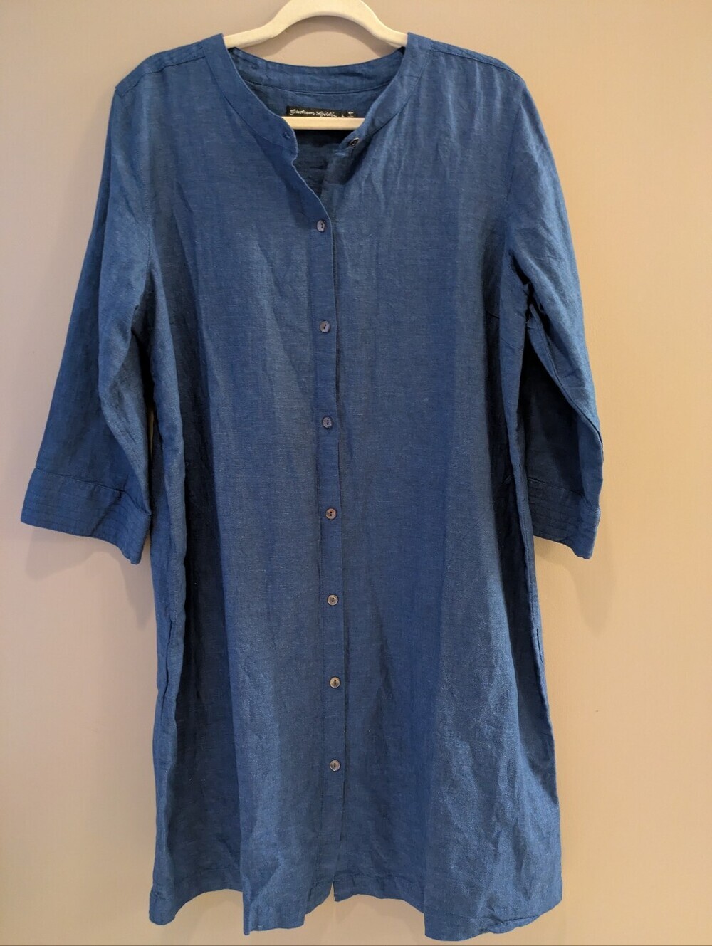 Gudrun Sjoden Cotton Linen Blend Dress L